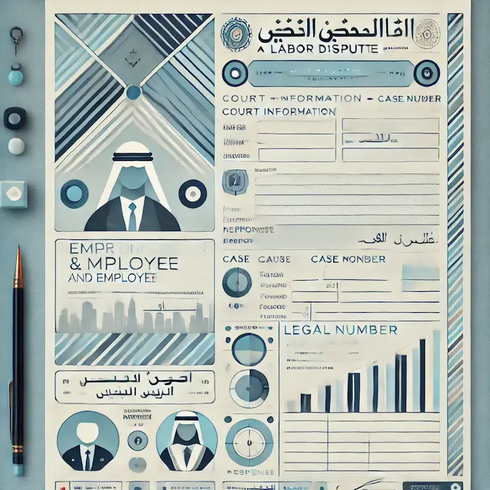 نموذج مذكرة جوابية في قضية عمالية في الإمارات - محامي عمالي