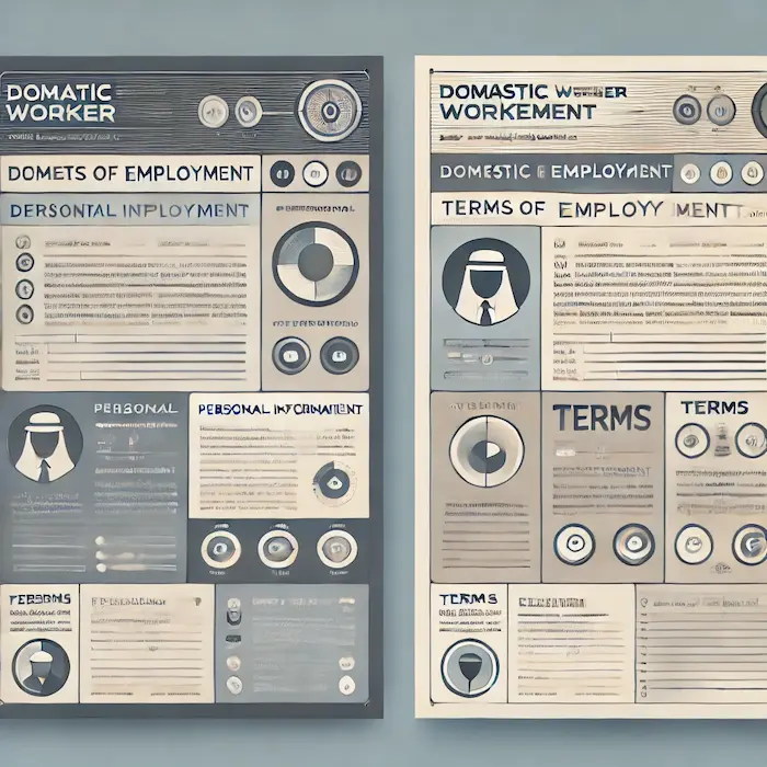 نموذج وصيغة عقد تدبير للخدم في الإمارات - محامي عمالي
