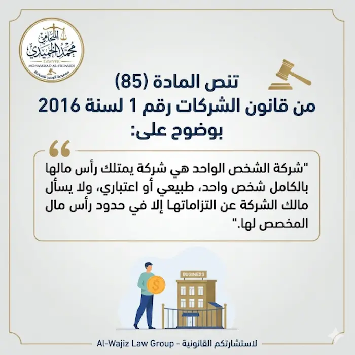 شروط وخطوات تأسيس شركة الشخص الواحد الكويت 2 شروط وخطوات تأسيس شركة الشخص الواحد الكويت