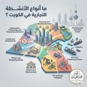 ما أنواع الأنشطة التجارية في الكويت ؟