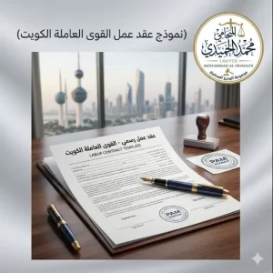 نموذج عقد عمل القوى العاملة الكويت