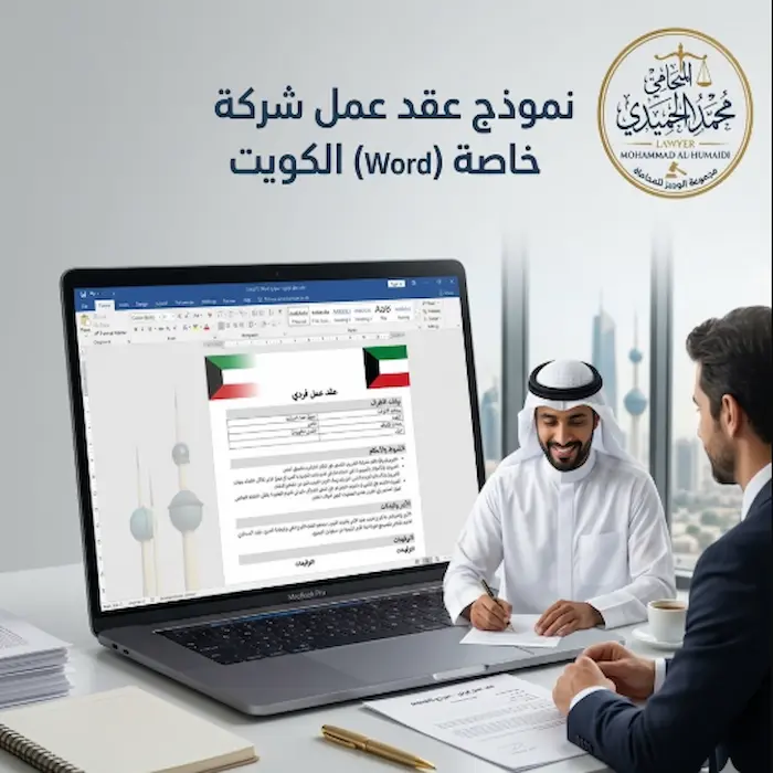 نموذج عقد عمل شركة خاصة word الكويت