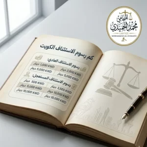 كم رسوم الاستئناف الكويت