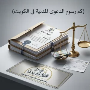 كم رسوم الدعوى المدنية في الكويت