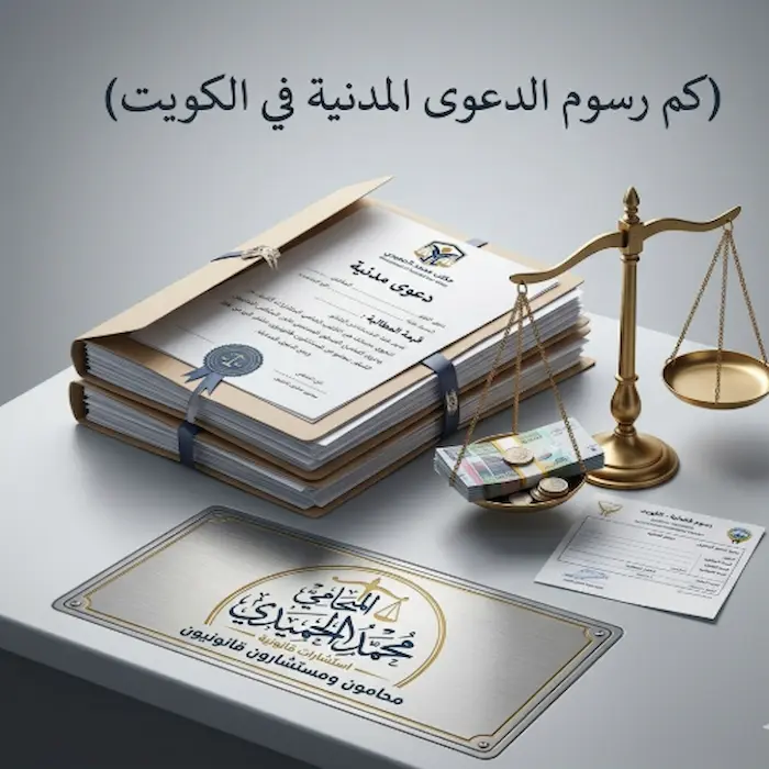 كم رسوم الدعوى المدنية في الكويت