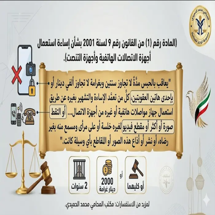 جريمة التصوير بدون إذن في الكويت