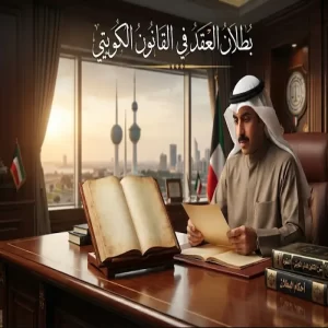 بطلان العقد في القانون الكويتي