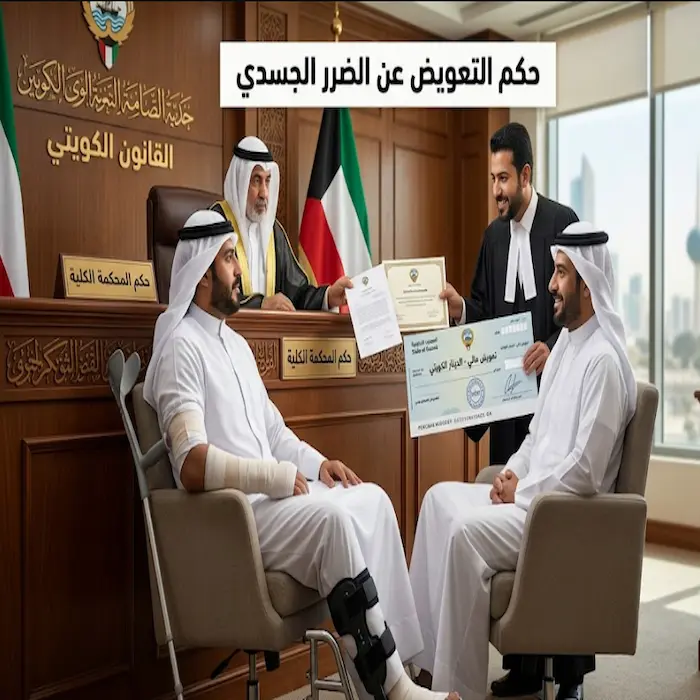 حكم التعويض عن الضرر الجسدي في القانون الكويتي