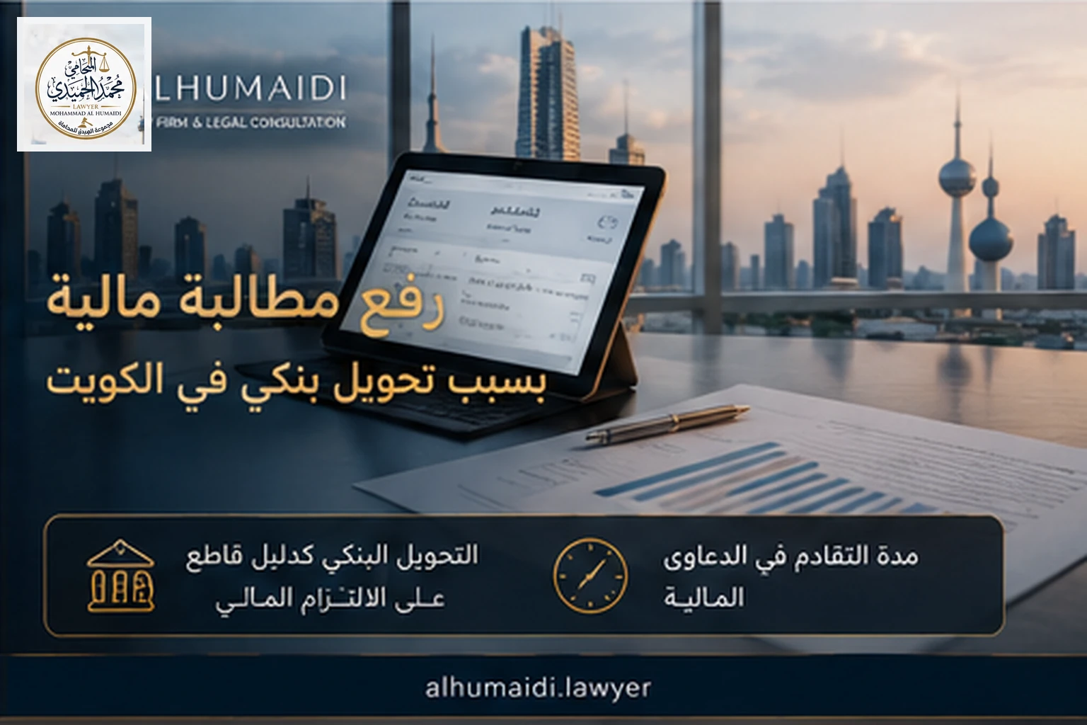 رفع مطالبة مالية بسبب تحويل بنكي في الكويت 3 إثبات الدين بالتحويل