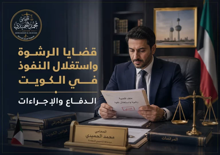 قضايا الرشوة واستغلال النفوذ في الكويت: الدفاع والإجراءات 1 قضايا الرشوة واستغلال النفوذ في الكويت: الدفاع والإجراءات