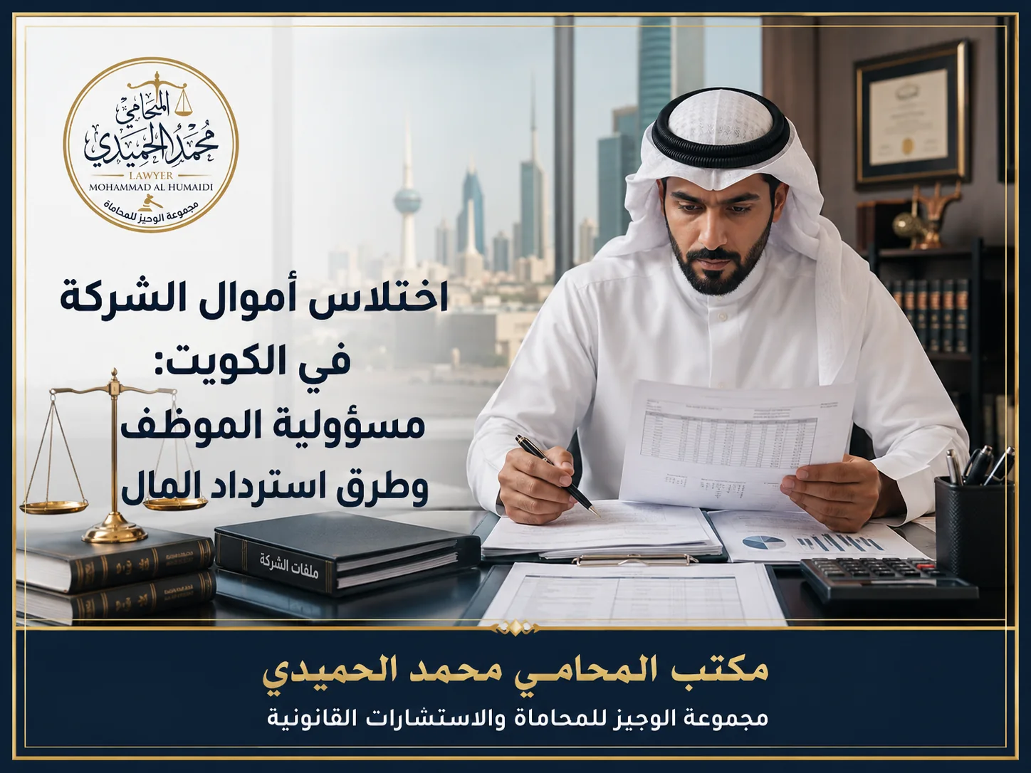 اختلاس أموال الشركة في الكويت: مسؤولية الموظف وطرق استرداد المال