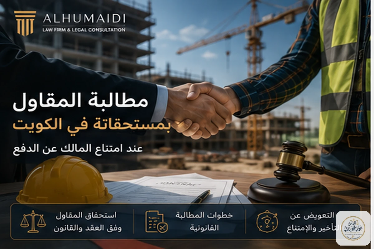 مطالبة المقاول بمستحقاته في الكويت عند امتناع المالك عن الدفع