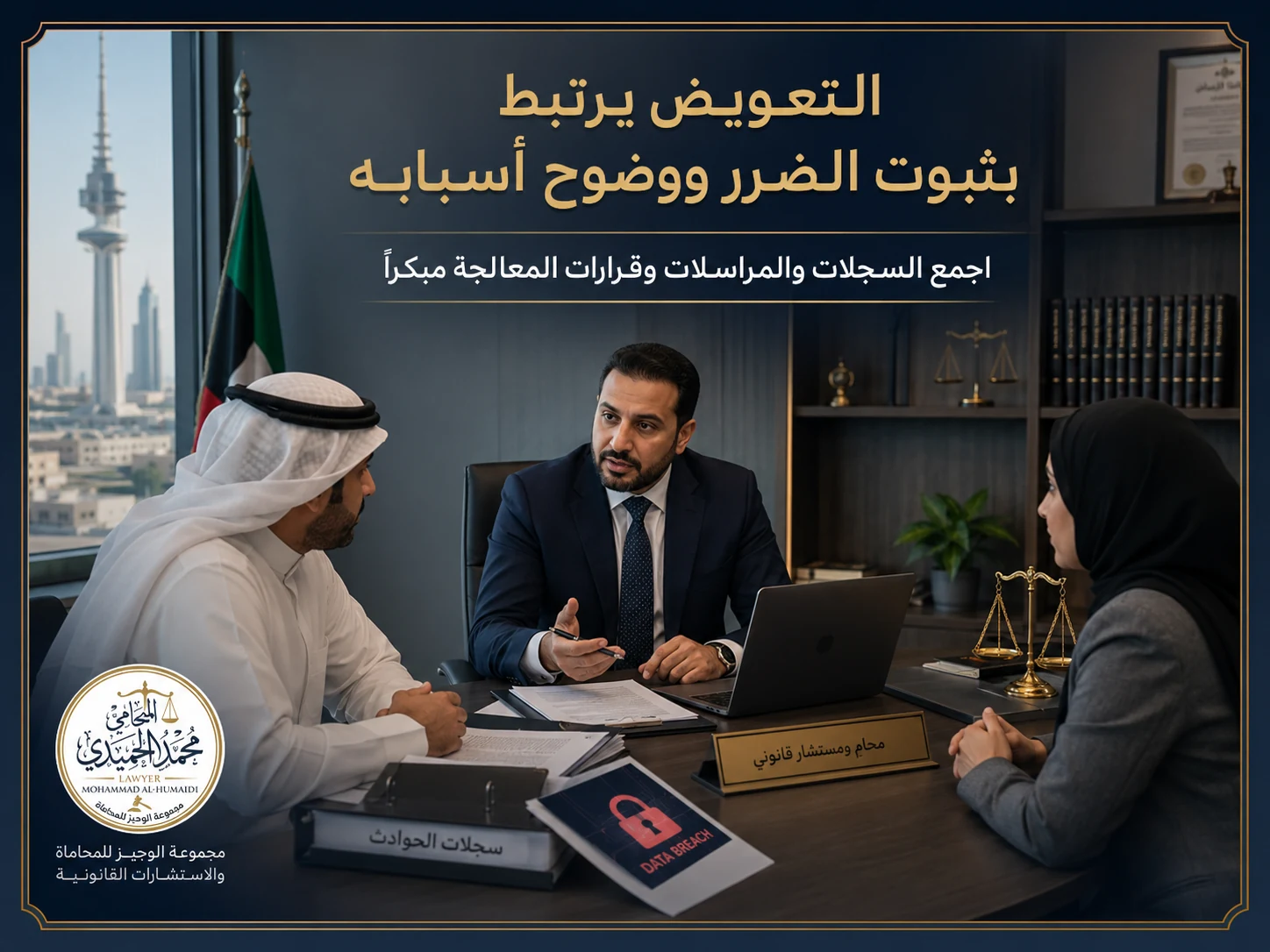 صورة توضيحية عن التعويض وحفظ السجلات في قضايا تسريب البيانات