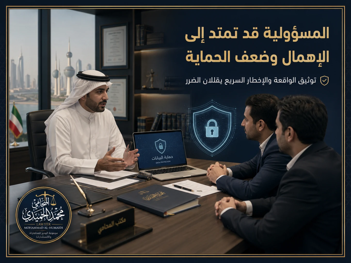 صورة توضيحية عن مسؤولية تسريب بيانات العملاء في الكويت