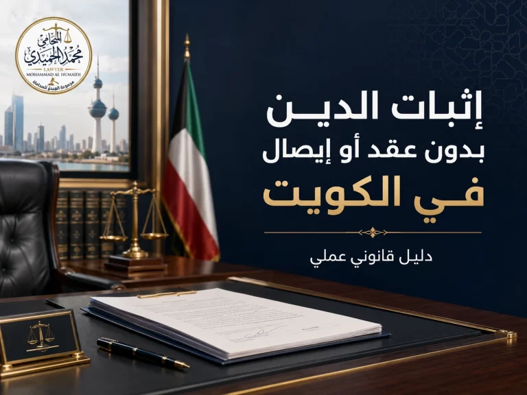 إثبات الدين بدون عقد أو إيصال في الكويت