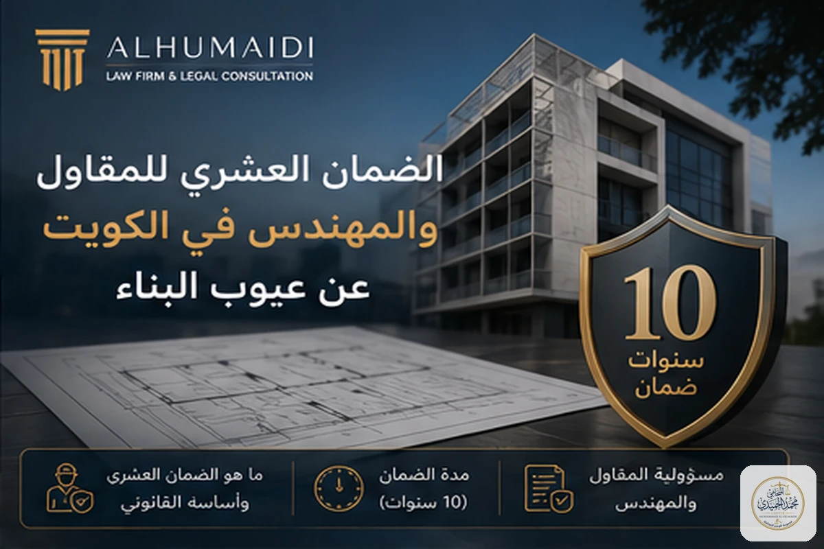 الضمان العشري للمقاول والمهندس في الكويت عن عيوب البناء
