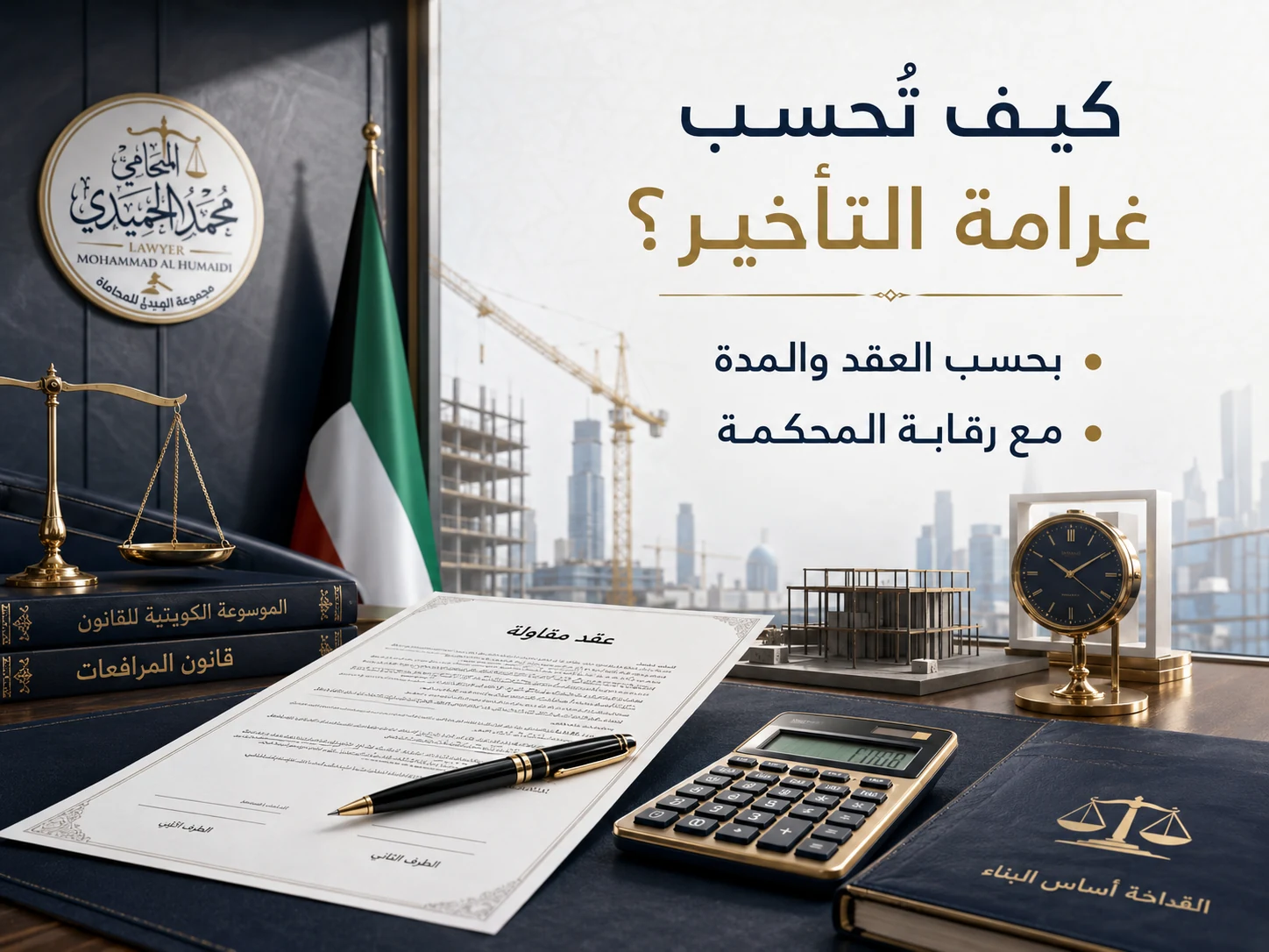 كيفية حساب غرامة التأخير في المقاولات