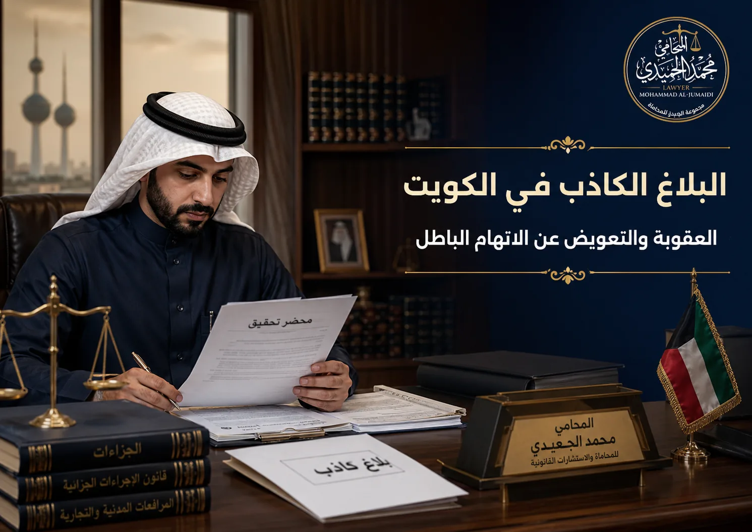 البلاغ الكاذب في الكويت: العقوبة والتعويض عن الاتهام الباطل