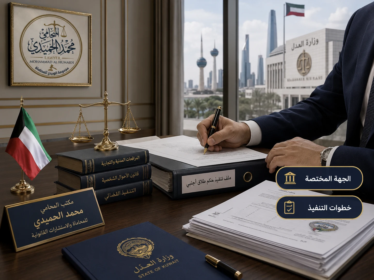 إجراءات تنفيذ حكم الطلاق الأجنبي في الكويت