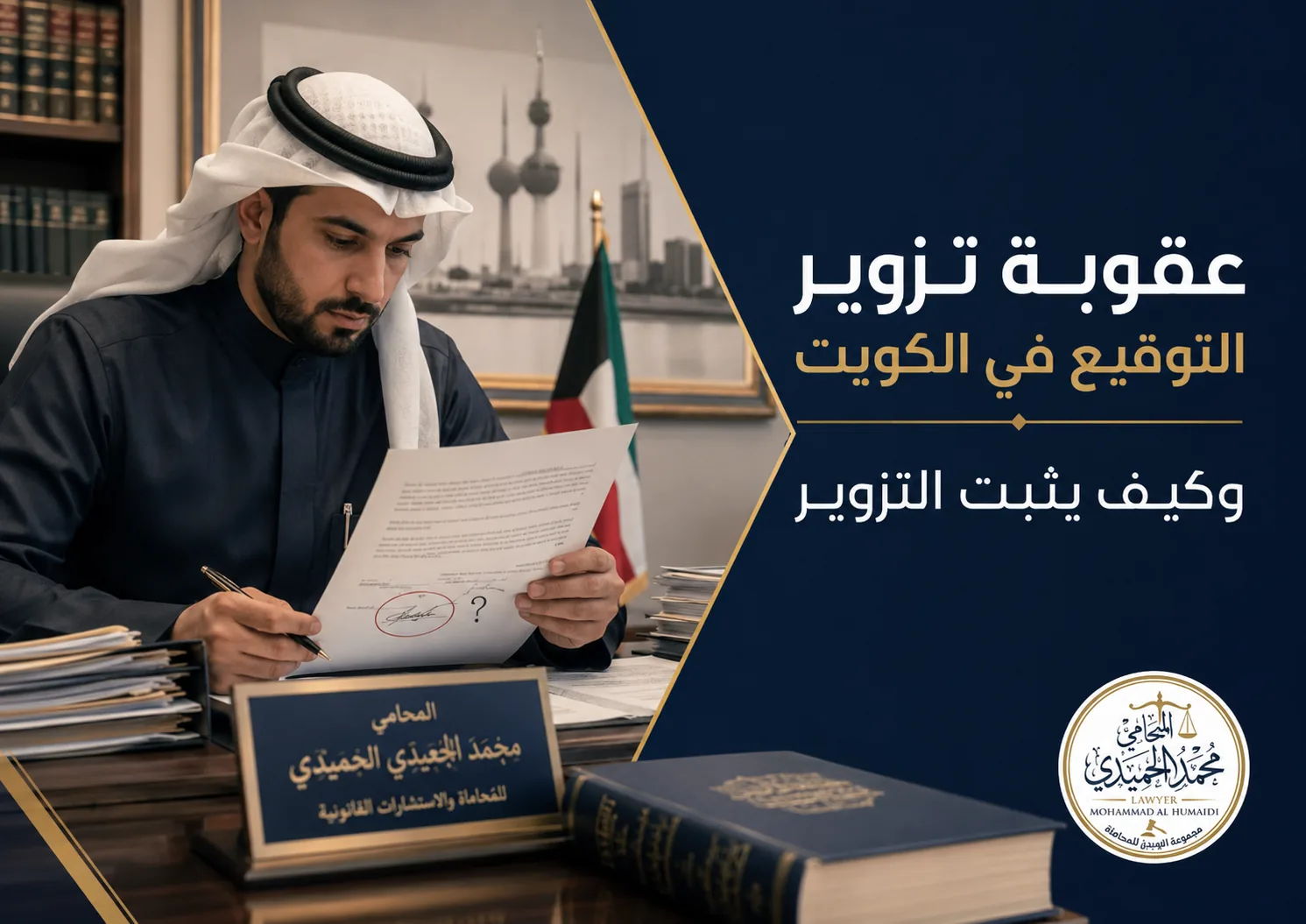 عقوبة تزوير التوقيع في الكويت وكيف يثبت التزوير