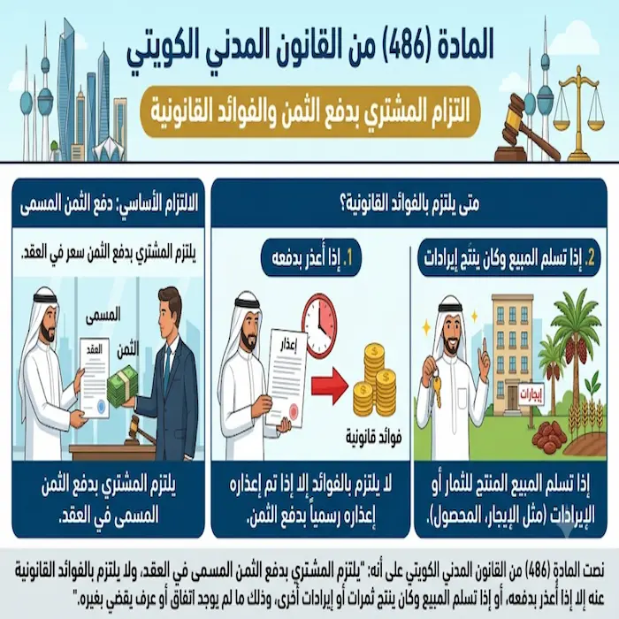 التزامات المشتري في عقد البيع وفق القانون الكويتي