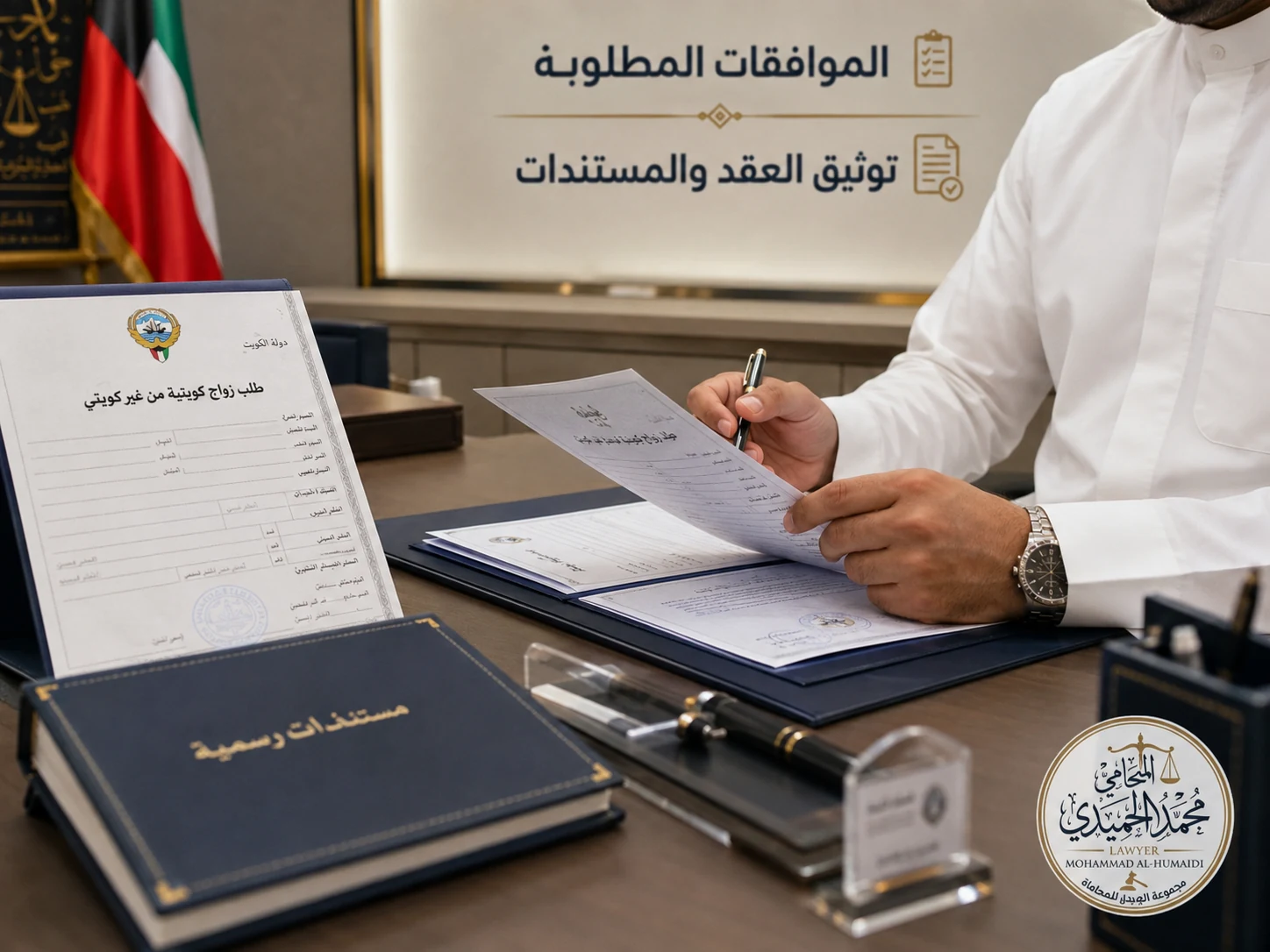 الموافقات والمستندات في زواج الكويتية من غير كويتي