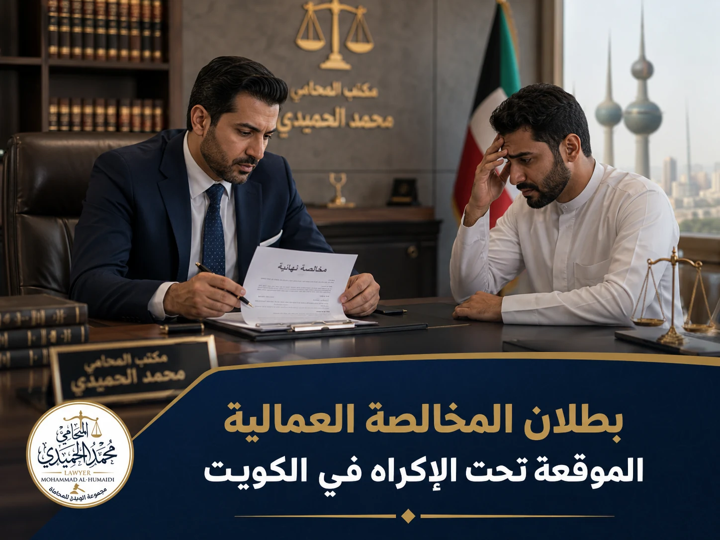 بطلان المخالصة العمالية الموقعة تحت الإكراه في الكويت