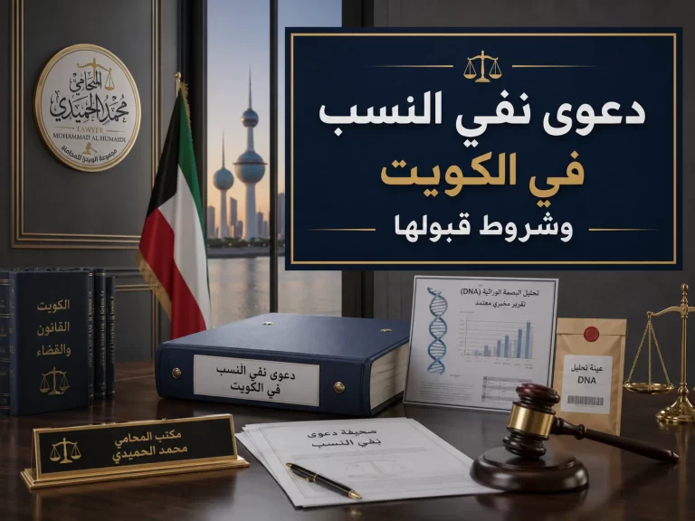 دعوى نفي النسب في الكويت وشروط قبولها