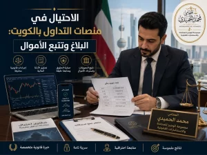 غلاف مقال الاحتيال في منصات التداول بالكويت