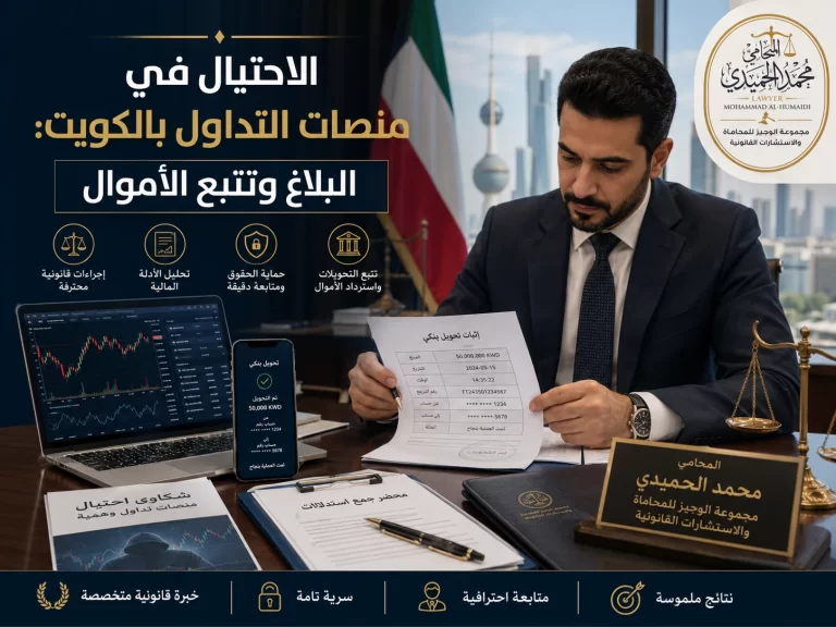 غلاف مقال الاحتيال في منصات التداول بالكويت