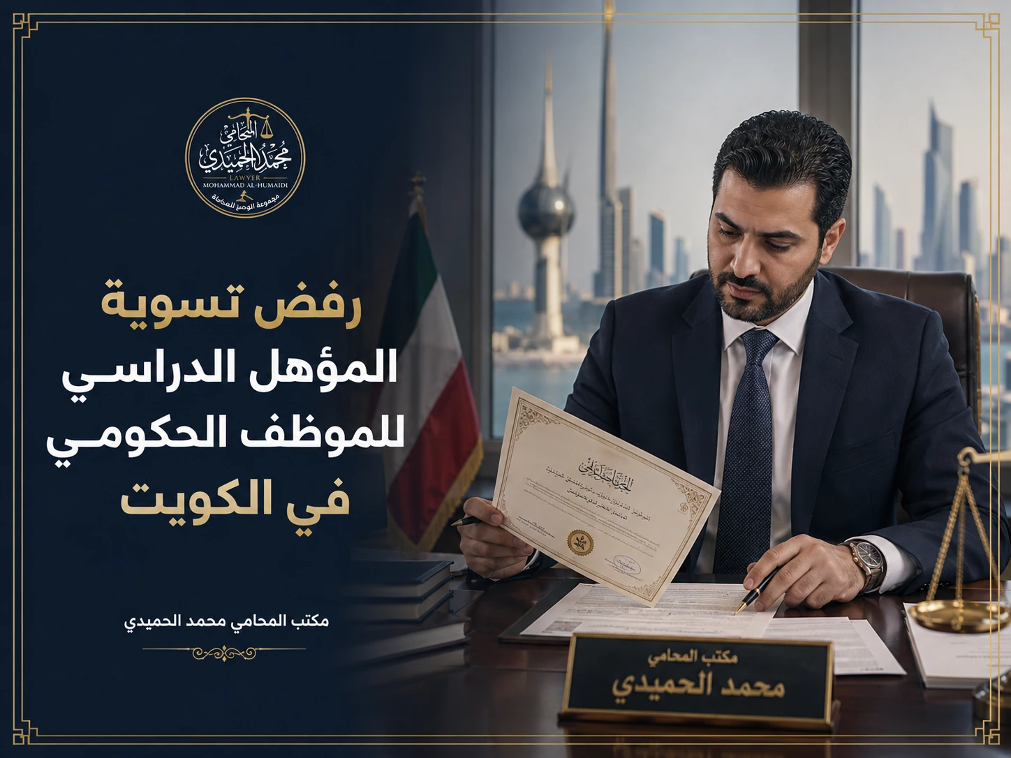 رفض تسوية المؤهل الدراسي للموظف الحكومي في الكويت