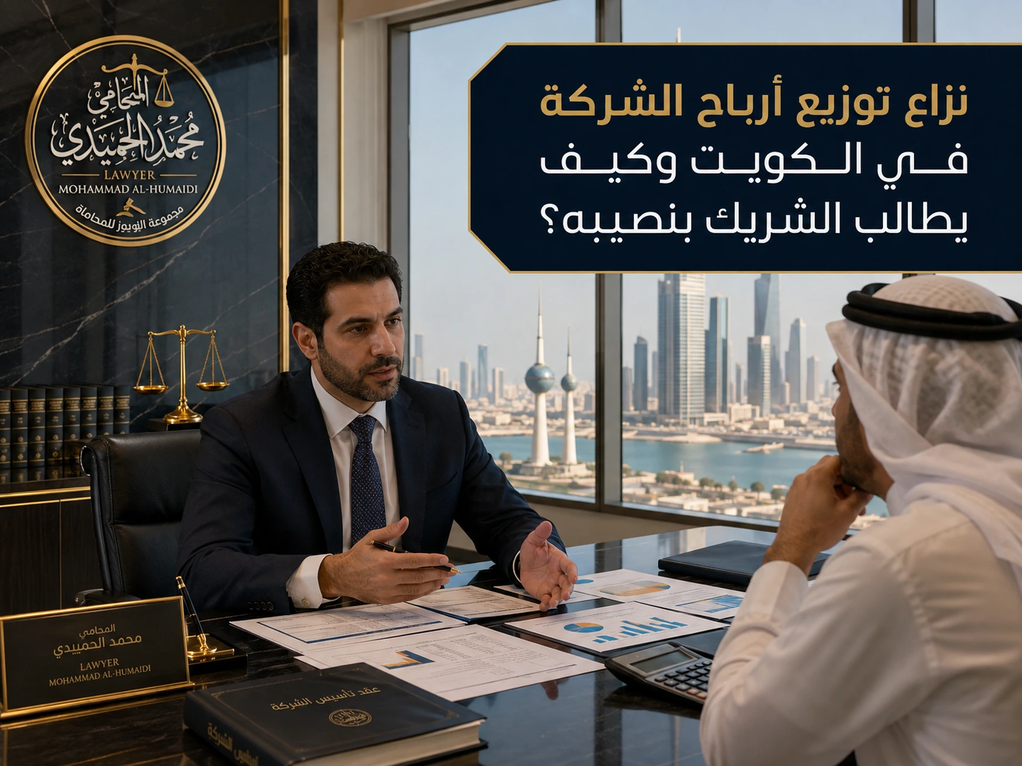 نزاع توزيع أرباح الشركة في الكويت وكيف يطالب الشريك بنصيبه؟