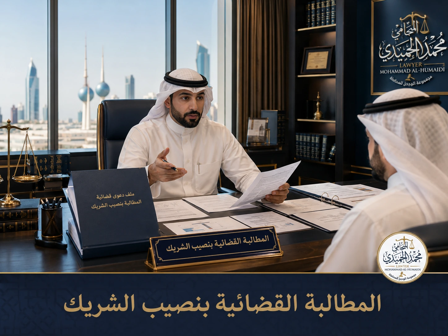 نزاع توزيع أرباح الشركة في الكويت وكيف يطالب الشريك بنصيبه؟ 3 المطالبة القضائية بنصيب الشريك