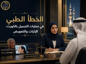 الخطأ الطبي في عمليات التجميل بالكويت: الإثبات والتعويض