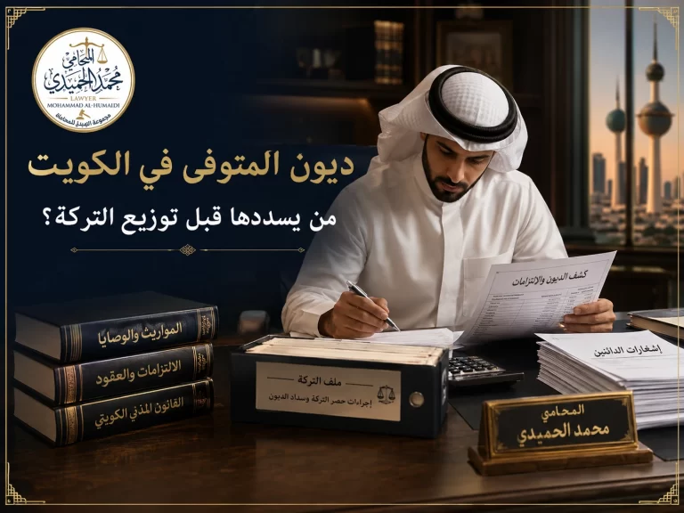 ديون المتوفى في الكويت قبل توزيع التركة