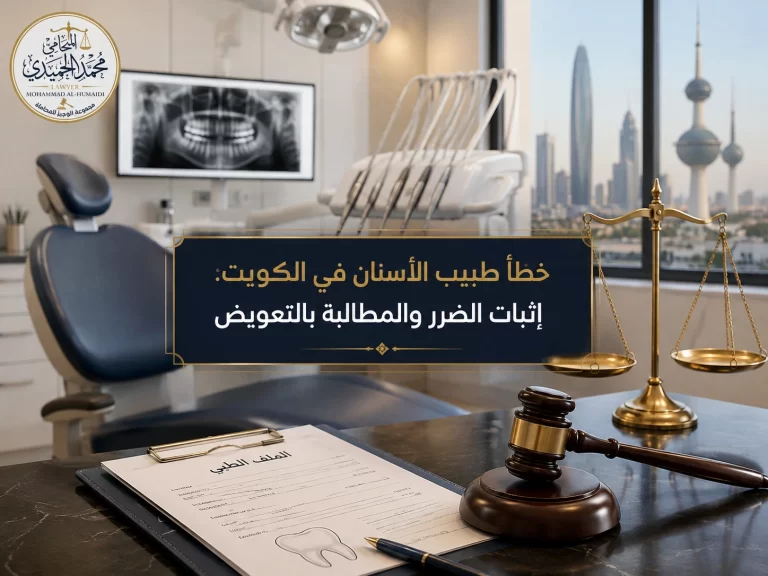 خطأ طبيب الأسنان في الكويت: إثبات الضرر والمطالبة بالتعويض