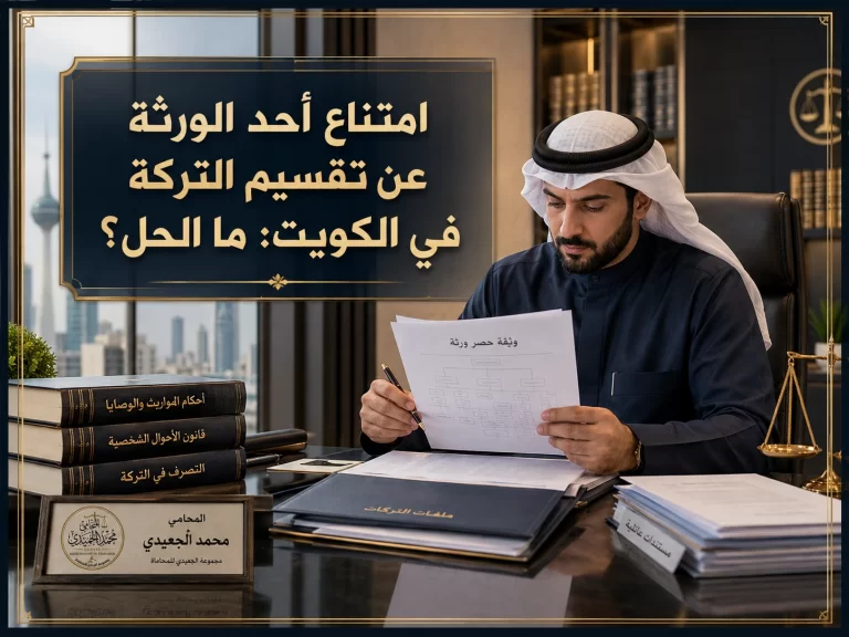 امتناع أحد الورثة عن تقسيم التركة في الكويت: ما الحل؟