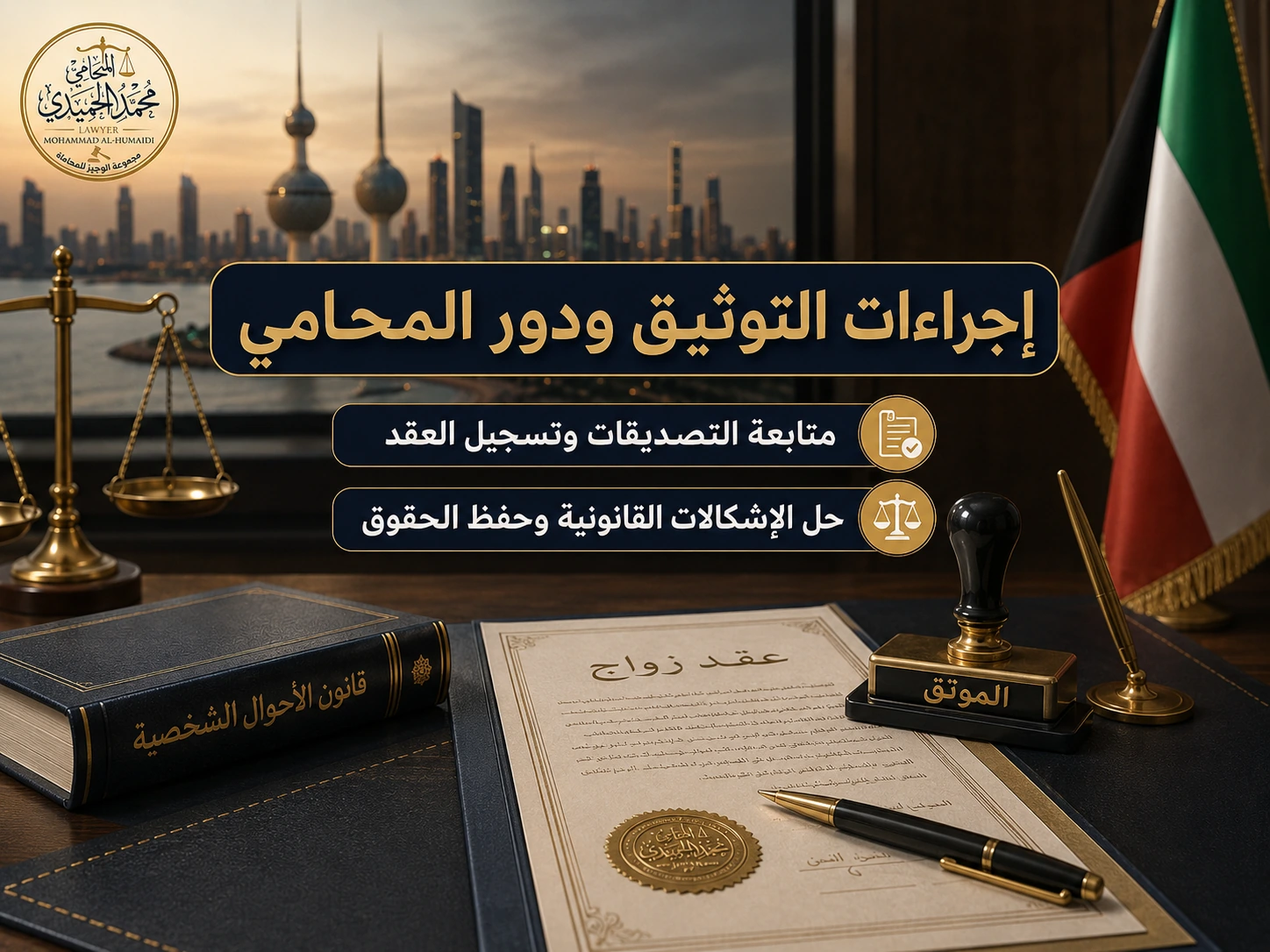 زواج الأجانب في الكويت: الشروط والتوثيق ودور المحامي 4 إجراءات توثيق زواج الأجانب في الكويت ودور المحامي