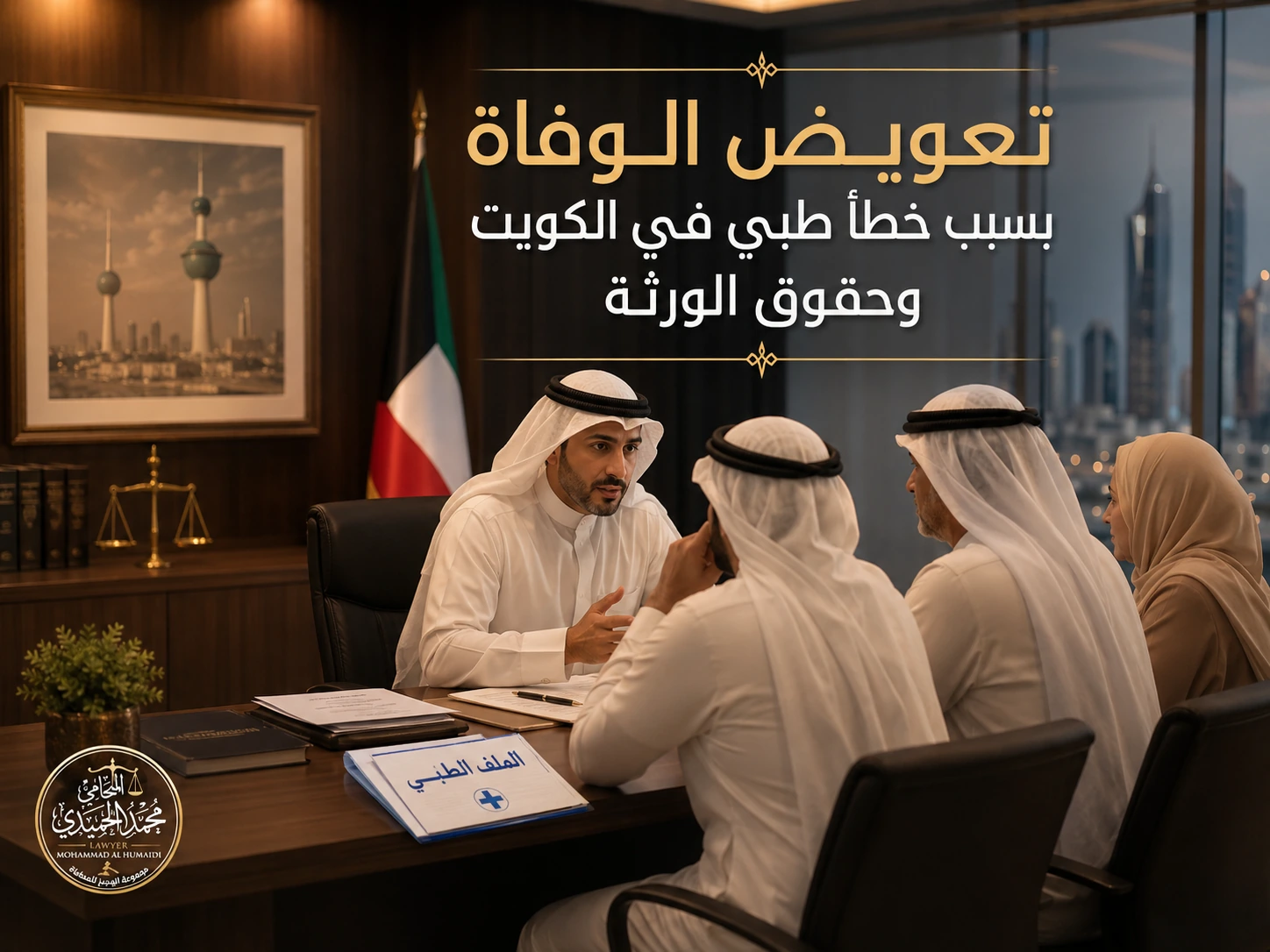 تعويض الوفاة بسبب خطأ طبي في الكويت وحقوق الورثة