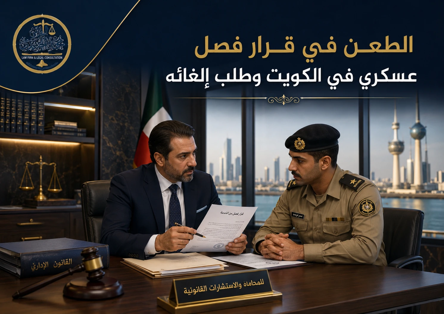الطعن في قرار فصل عسكري في الكويت وطلب إلغائه