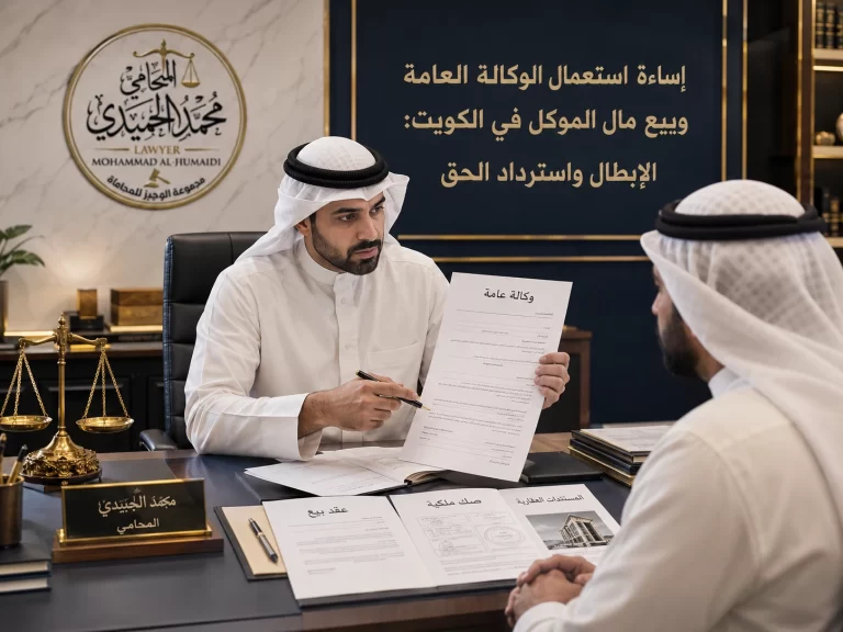 إساءة استعمال الوكالة العامة وبيع مال الموكل في الكويت: الإبطال واسترداد الحق