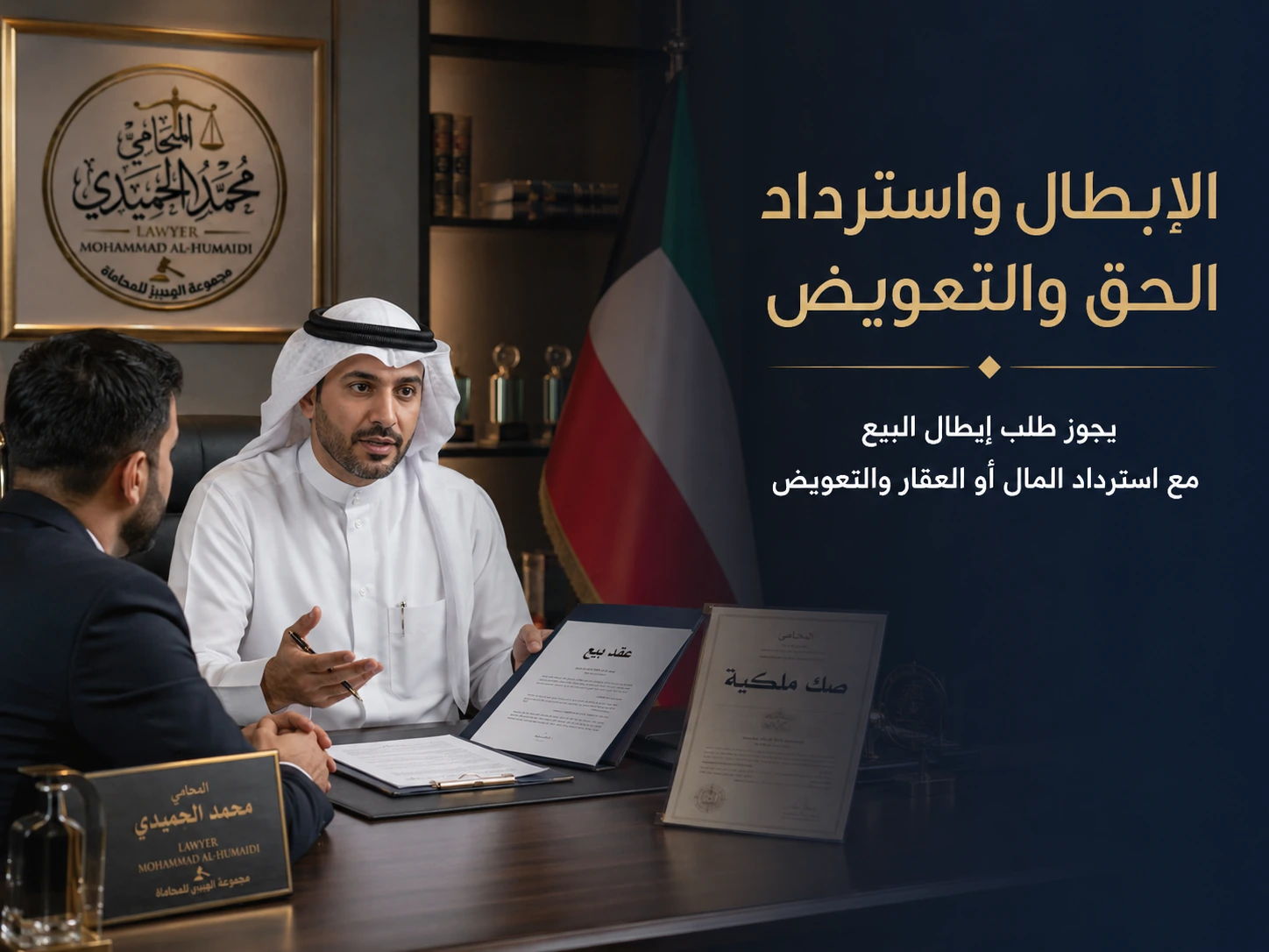 إساءة استعمال الوكالة العامة وبيع مال الموكل في الكويت: الإبطال واسترداد الحق 3 الإبطال واسترداد الحق والتعويض في بيع مال الموكل
