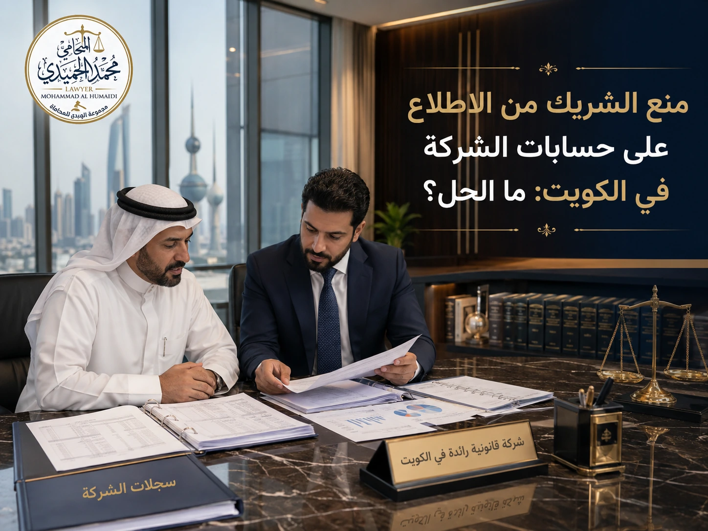 منع الشريك من الاطلاع على حسابات الشركة في الكويت