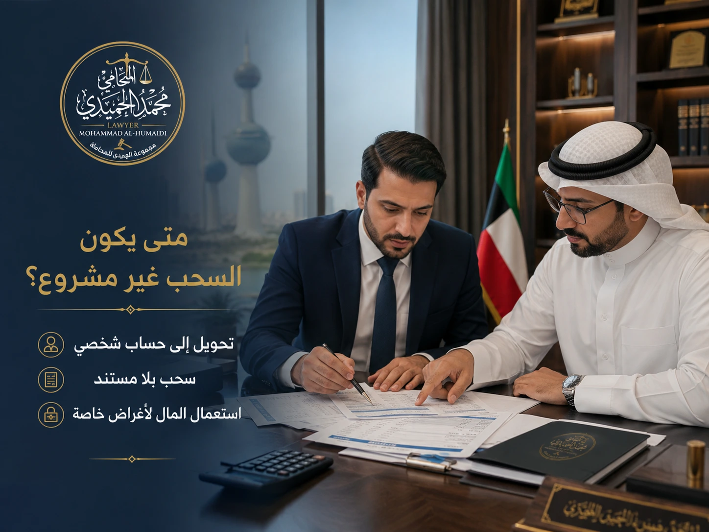 فحص كشوف البنك والتحويلات لإثبات سحب أموال الشركة