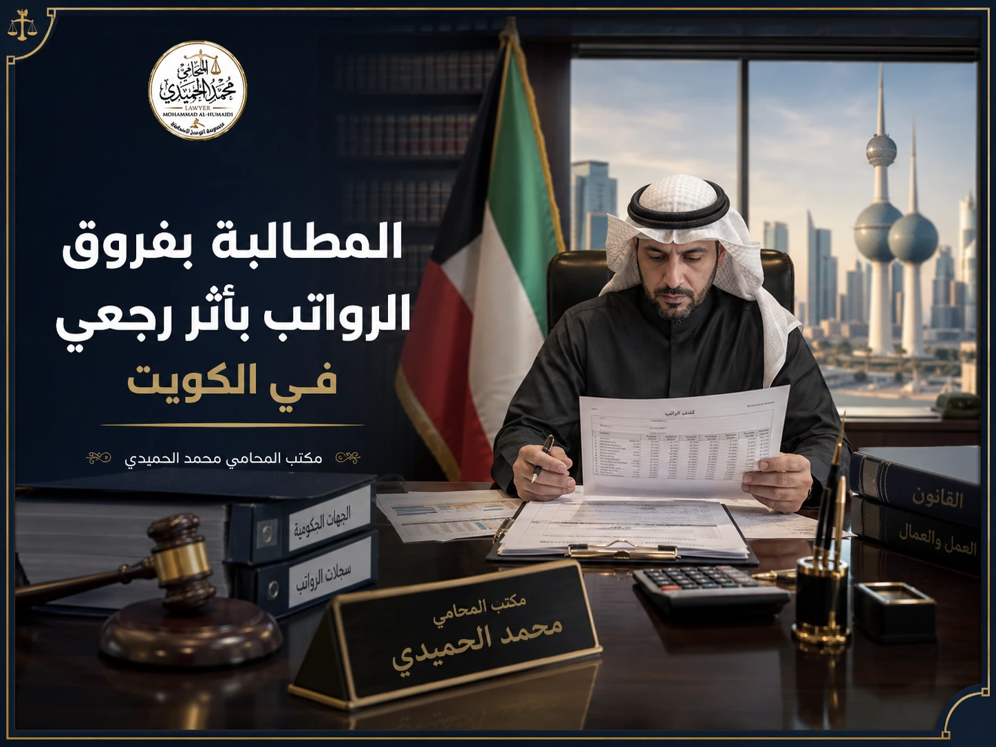 المطالبة بفروق الرواتب بأثر رجعي في الكويت