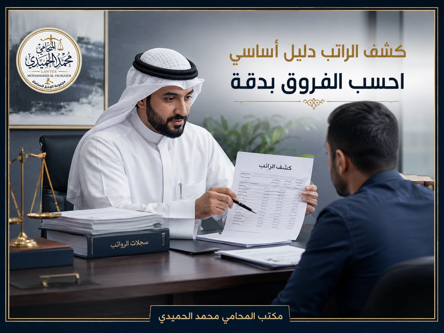 كشف الراتب وإثبات فروق الرواتب