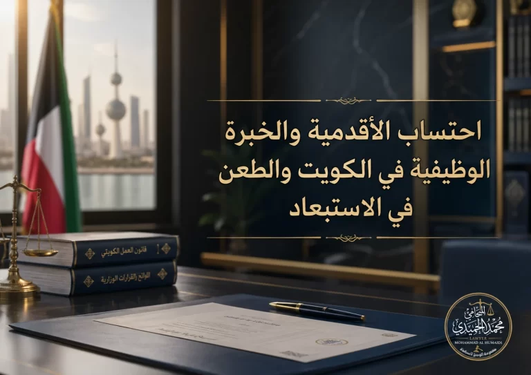 احتساب الأقدمية والخبرة الوظيفية في الكويت والطعن في الاستبعاد