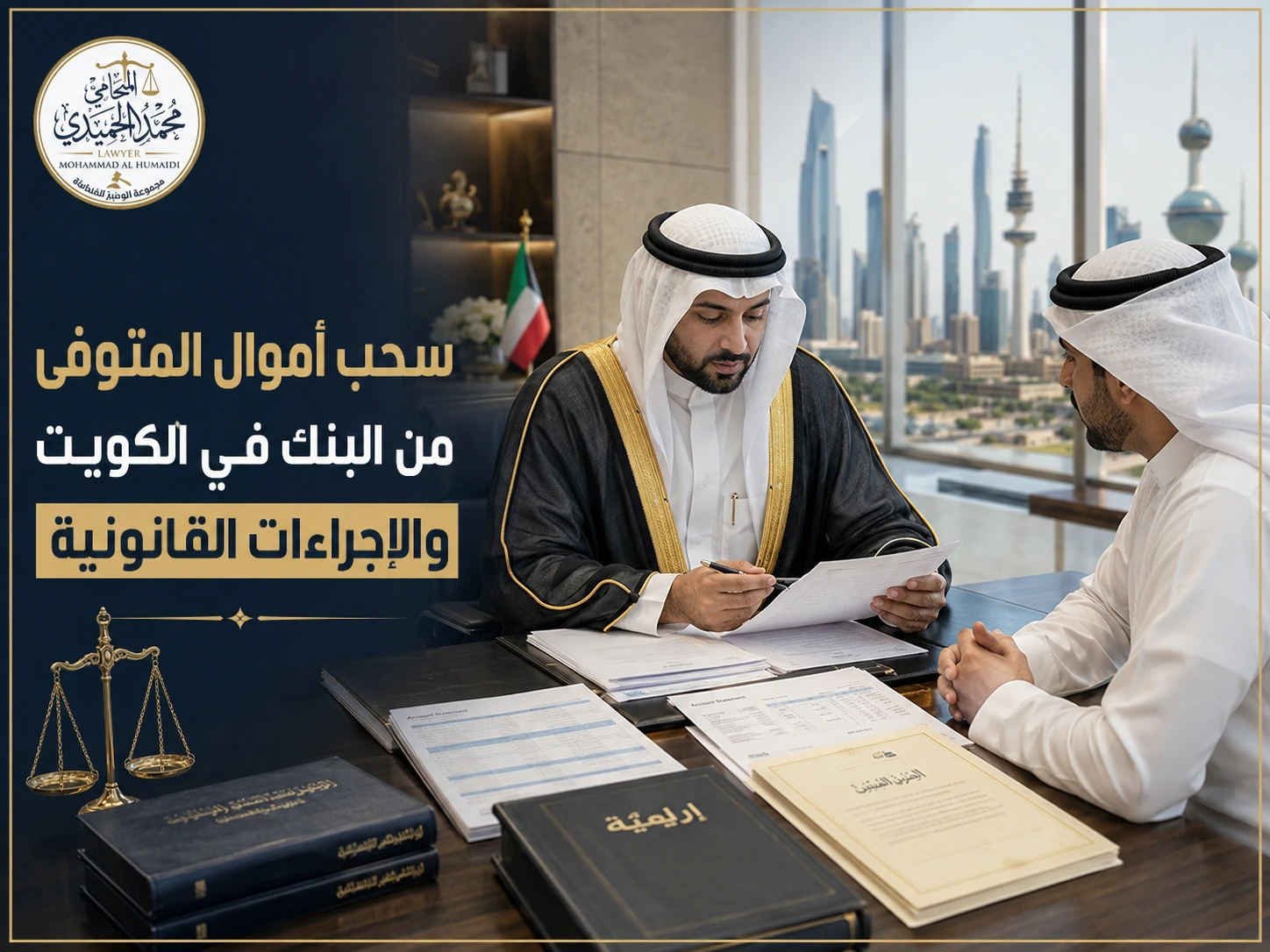 سحب أموال المتوفى من البنك في الكويت والإجراءات القانونية