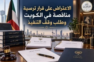 الاعتراض على قرار ترسية مناقصة في الكويت وطلب وقف التنفيذ