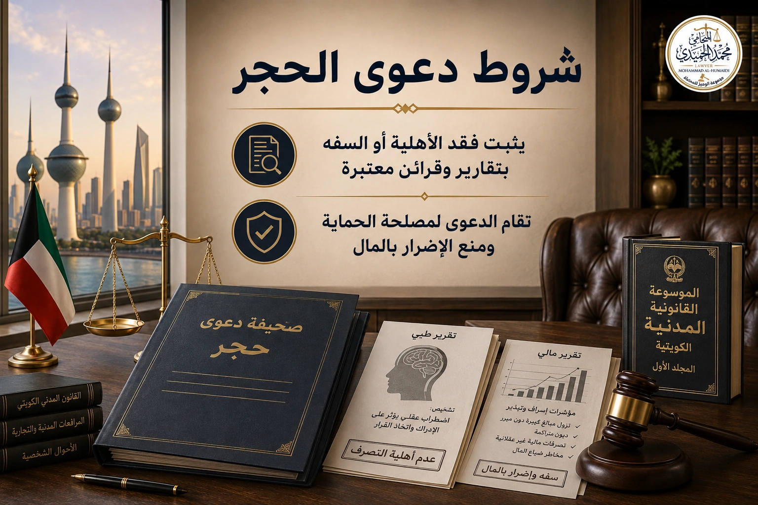 شروط دعوى الحجر في الكويت